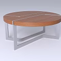 Modern Stylish Side Tables Featuring Curved Geometric Triangular And Circular Designs For Home Decor 3d model