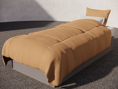 Modern Single Bed Bonaldo Single Bed 3d model