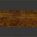 Classic Solid Wooden Bench With Simple Rectangular Top And Sturdy Legs