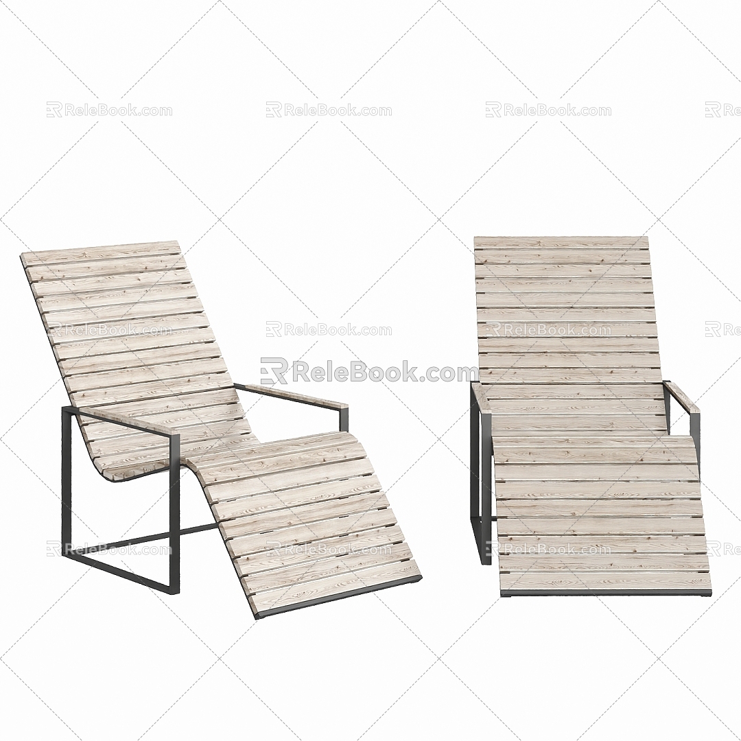 Modern outdoor lounge chair 3d model