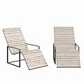 Modern outdoor lounge chair 3d model