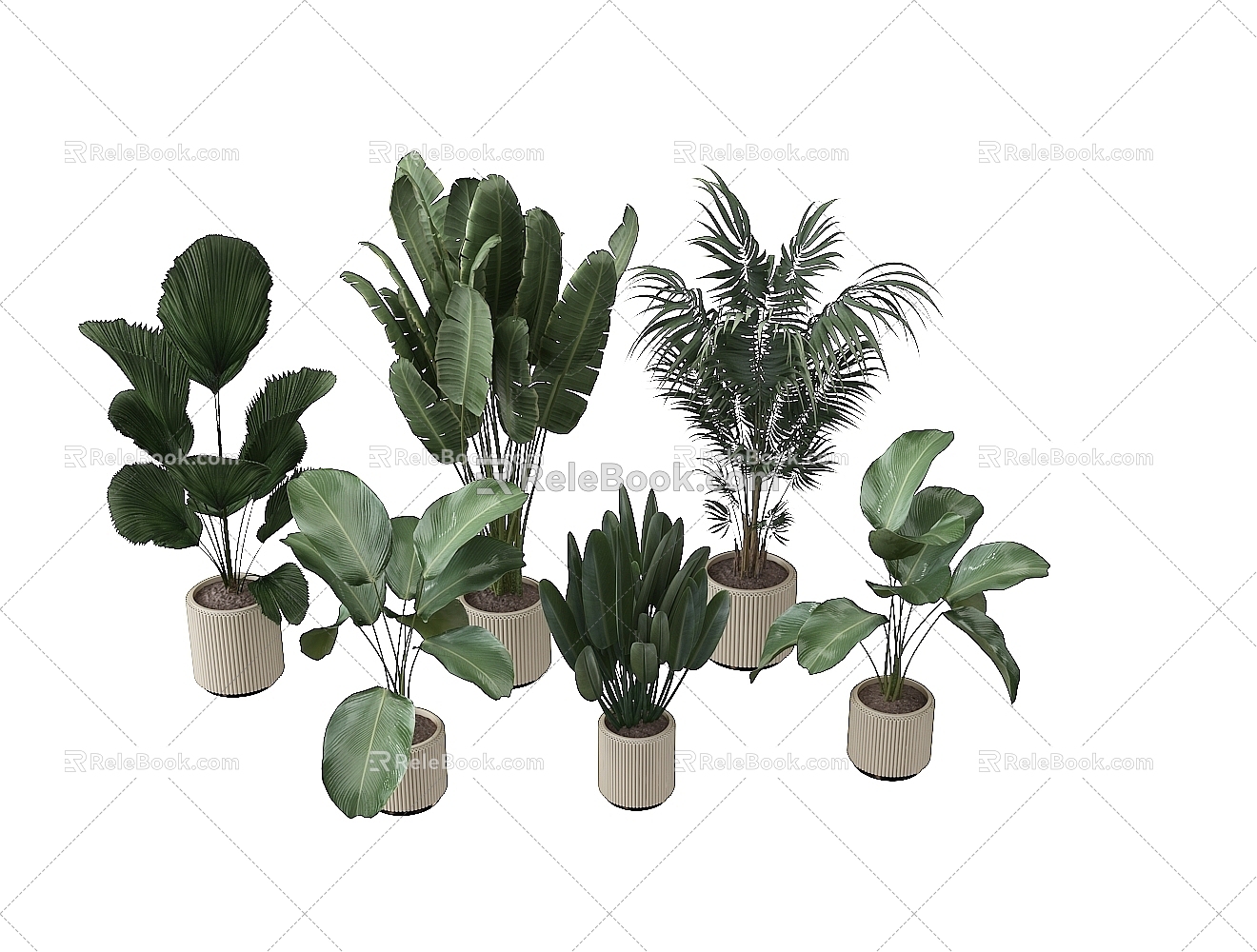 potted plant 3d model