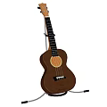 High Quality Wooden Acoustic Ukulele Standing On Display Stand For Musicians