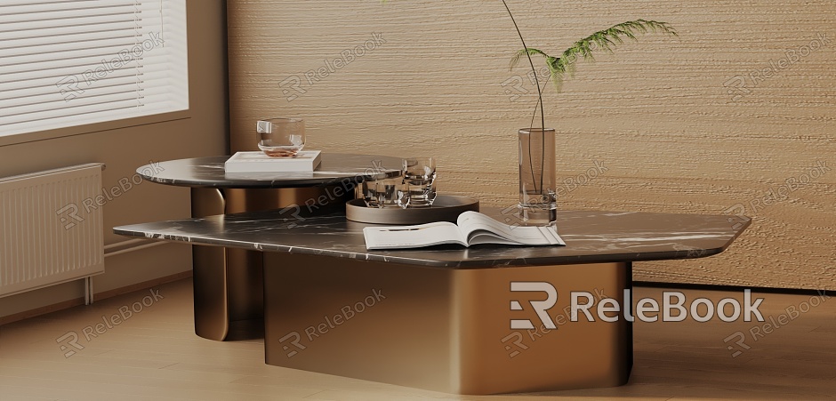 Modern coffee table model