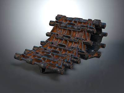 Detailed Rusty Automotive Engine Component With Intricate Metal Structure And Multiple Holes 3d model