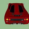 Stunning Red Sports Car with Sleek Aerodynamic Body Stylish Headlights and Premium Alloy Wheels