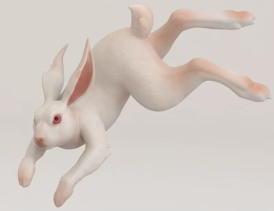 White Reptile Lizard Leaping With Red Eyes On Light Background Surface 3d model White Reptile Lizard Leaping With Red Eyes On Light Background Surface 3d model