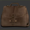 Brown Leather Daily Use Bags With Classic Design Straps And Pockets