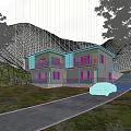 Modern Two Story Detached Villa With Mountain View Greenery And Glass Railings