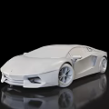 Blue Luxury Sports Car With Sleek Design And Shiny Reflective Surface