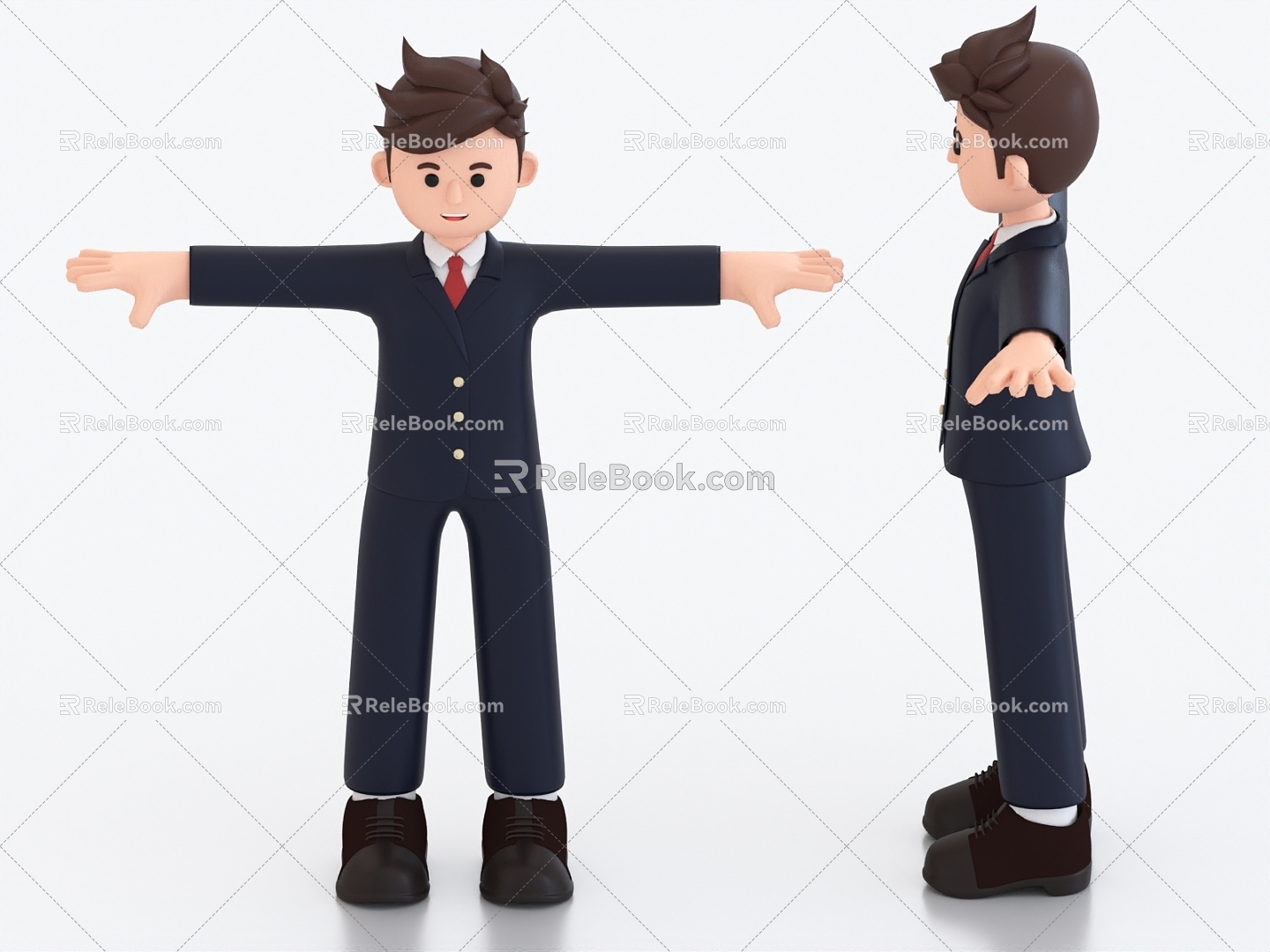 Cartoon Character Cartoon Boy Cartoon Man 3d model