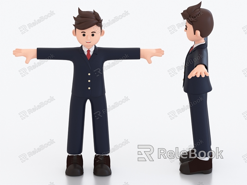 Cartoon Character Cartoon Boy Cartoon Man model