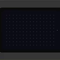 Contemporary Digital Touchpad With Red Border And Surface Touch Dots For Devices