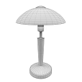 Sleek Modern Table Lamp With White Shade And Gold Metal Base