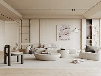 modern living room home living room 3d model