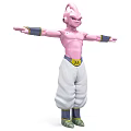 Pink Skinned Bald Character With Arms Outstretched White Baggy Pants Yellow Belt And Dark Cuffs