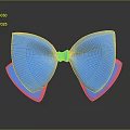 Bright Blue Decorative Bow As Practical Household Item For Daily Use