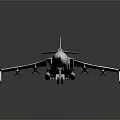White Aircraft with Red Star Markings Cockpit and Wing Mounts on Dark Reflective Background