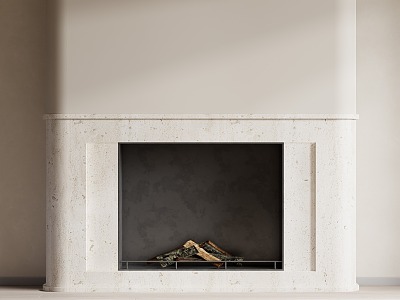 Quiet Ancient Style Fireplace 3d model