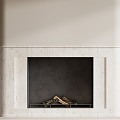 Quiet Ancient Style Fireplace 3d model