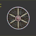 Medieval Shield Ancient Shield Defensive Weapon Ancient Shield Iron Shield Protective Shield Wooden Shield 3d model