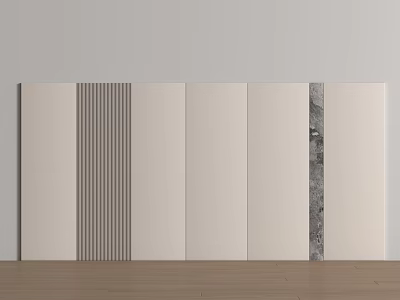 Modern sofa background wall 3d model