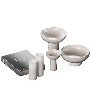 Art ornaments books 3d model