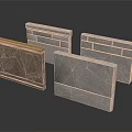 Decorative Wall Panels With Stone Textures And Different Color Finishes