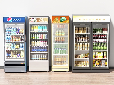 Freezer Refrigerator Cabinet Beverage Cabinet 3d model