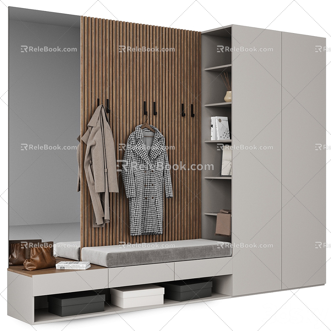 Entrance Shoe Cabinet 3d model