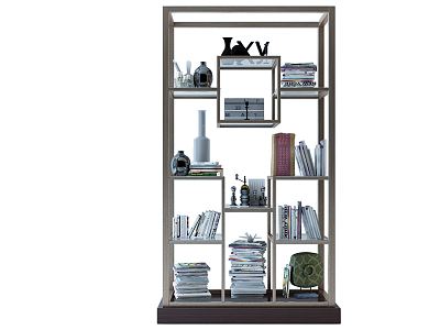 Modern Bookshelf Decorative Rack model