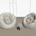 Modern Lazy Sofa Casual Sofa Single Sofa 3d model