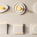 Silent wall lamp 3d model