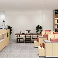 Modern Tobacco and Liquor Store Interior Featuring Shelves of Products and Glass Display Counter