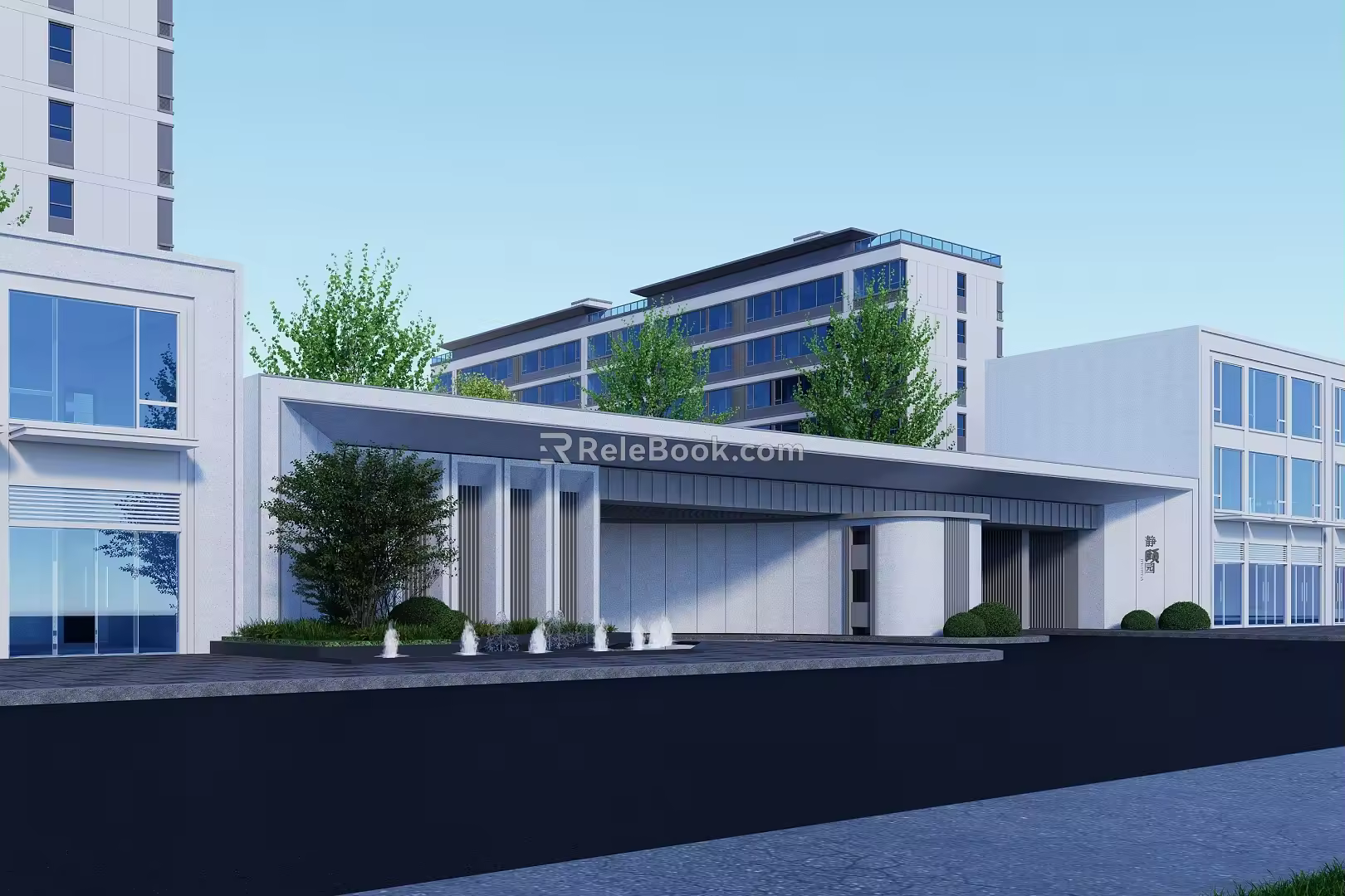 Modern Community Gate Modern Community Gate Modern Demonstration Zone Gate 3d model