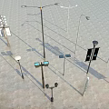 Various Types of Outdoor Lights Including Solar Powered Street Light Poles With Modern Designs