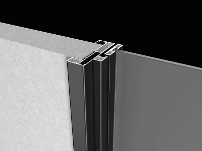 Structural Metal Connector Assembly For Panel Material Joining Detail 3d model