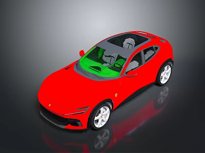 Red Sports Car With Sleek Exterior Design Stylish Wheels And Modern Interior Features 3d model