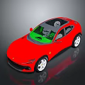 Red Sports Car With Sleek Exterior Design Stylish Wheels And Modern Interior Features