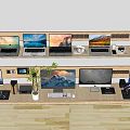 Modern Computer Laptop Desktop Computer 3d model