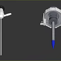 Professional Medical Probes With Metal Shaft And Blue Tip Design For Laboratory Use