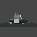 Cartoon Police Car 3d model