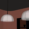modern chandelier dining lamp 3d model