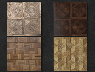 Modern Flooring Parquet Wood Flooring 3d model