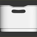 White Plastic Pet Storage Box For Animal Supplies With Handle