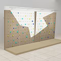 Indoor Climbing Wall Sports Equipment Featuring Colorful Holds for Fitness Training