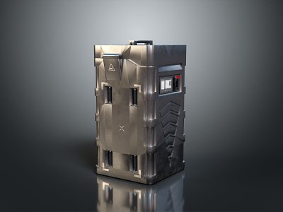 Lockbox Science Fiction Box Science Fiction Box Military Box Military Material Science Fiction Material Science Fiction Lockbox 3d model