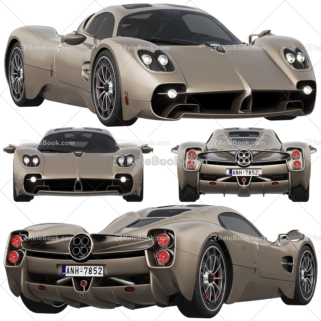 Hyundai sports car Pagani Super sports car Car Sedan 3d model