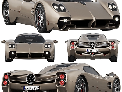 Hyundai sports car Pagani Super sports car Car Sedan 3d model