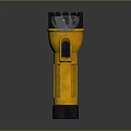 Industrial Drill Bit with Yellow and Black Cylindrical Design Toothed End and Grooved Body
